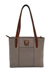 Dooney & Bourke Gray Pebbled Grain Lexington Shopper Tote