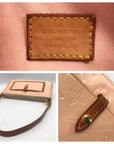Louis Vuitton Noisette Beige Monogram Vernis Mallory Square Bag Strap, Branded Hardware, Logo Patch