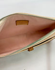 Louis Vuitton Noisette Beige Monogram Vernis Mallory Square Bag Interior