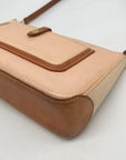 Louis Vuitton Noisette Beige Monogram Vernis Mallory Square Bag Top Right Corner