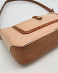 Louis Vuitton Noisette Beige Monogram Vernis Mallory Square Bag Top Left Corner
