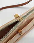 Louis Vuitton Noisette Beige Monogram Vernis Mallory Square Bag Zipper