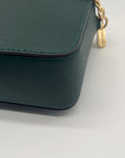 Michael Kors Forest Green Saffiano Leather Jet Set Travel Crossbody