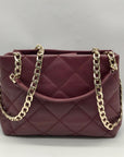 Kate Spade Burgundy Quilted Leather Emerson Place Jenia Shoulder Bag