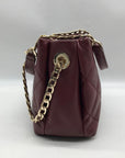 Kate Spade Burgundy Quilted Leather Emerson Place Jenia Shoulder Bag