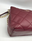 Kate Spade Burgundy Quilted Leather Emerson Place Jenia Shoulder Bag