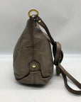Coach Metallic Bronze Leather Ashley Crossbody Bag