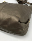 Coach Metallic Bronze Leather Ashley Crossbody Bag