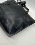 Fossil Black Pebbled Leather Shoulder Bag