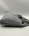 New Hope Girls Grey Croc-textured Hobo Bag