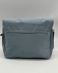 Violet Ray Blue Messenger Crossbody Bag
