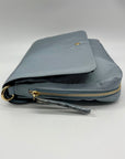 Violet Ray Blue Messenger Crossbody Bag