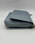 Violet Ray Blue Messenger Crossbody Bag