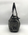 Coach Gray Sateen Gallery Horse & Carriage East West Tote Bag F16583