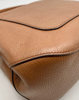 Michael Kors Large Hobo Shoulder Bag in Luggage Pebbled Leather