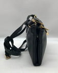 Michael Kors Black Leather Fulton Crossbody Bag