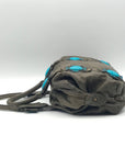 Charm & Luck Vintage Stone Grey Leather Hobo Bag