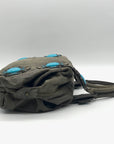 Charm & Luck Vintage Stone Grey Leather Hobo Bag
