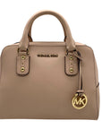 Michael Kors Blush Pink Saffiano Leather Sandrine Satchel