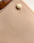 Michael Kors Blush Pink Saffiano Leather Sandrine Satchel