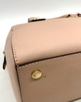 Michael Kors Blush Pink Saffiano Leather Sandrine Satchel
