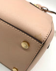 Michael Kors Blush Pink Saffiano Leather Sandrine Satchel