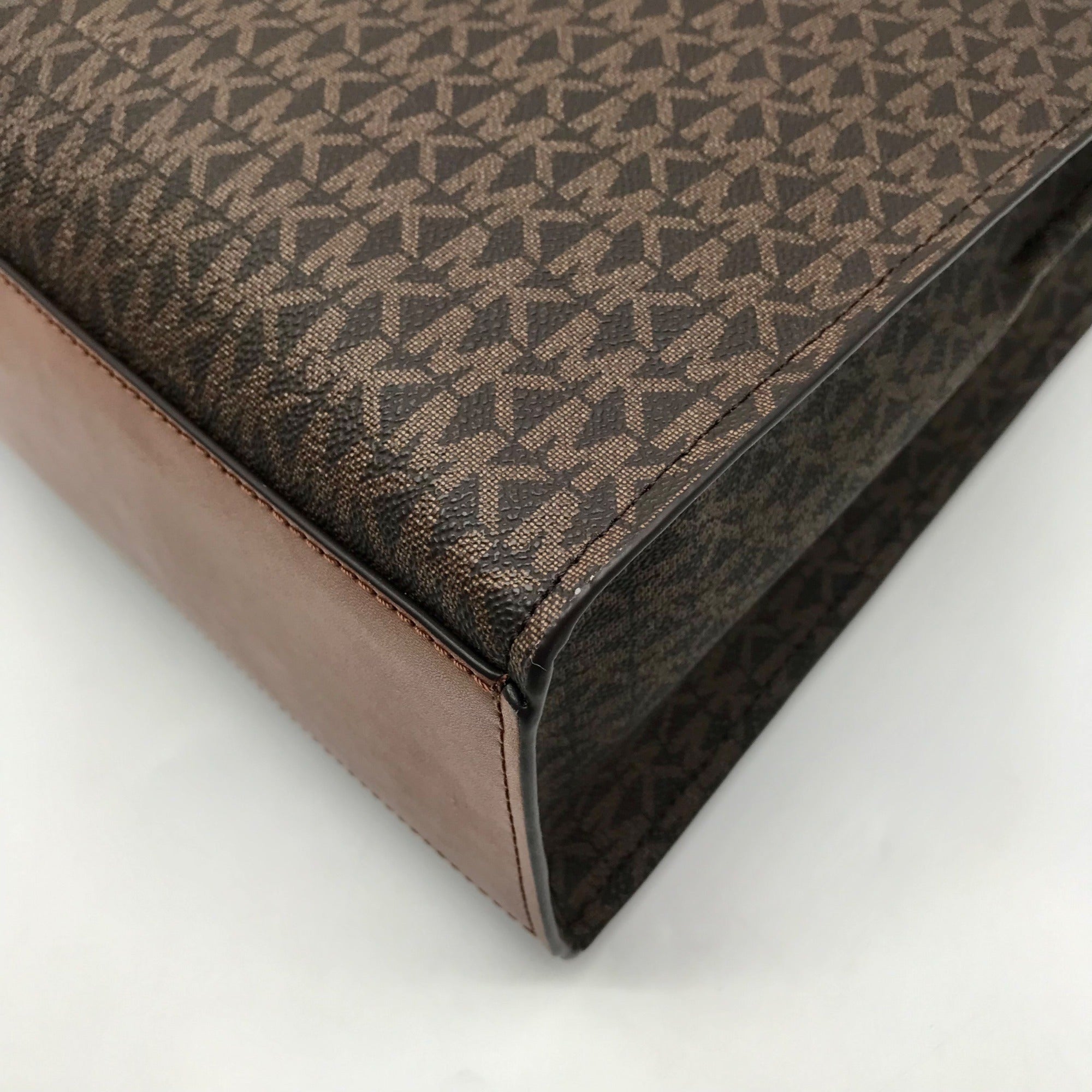 Michael Kors Brown Signature Jet Set Travel Tote Bag