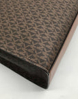 Michael Kors Brown Signature Jet Set Travel Tote Bag