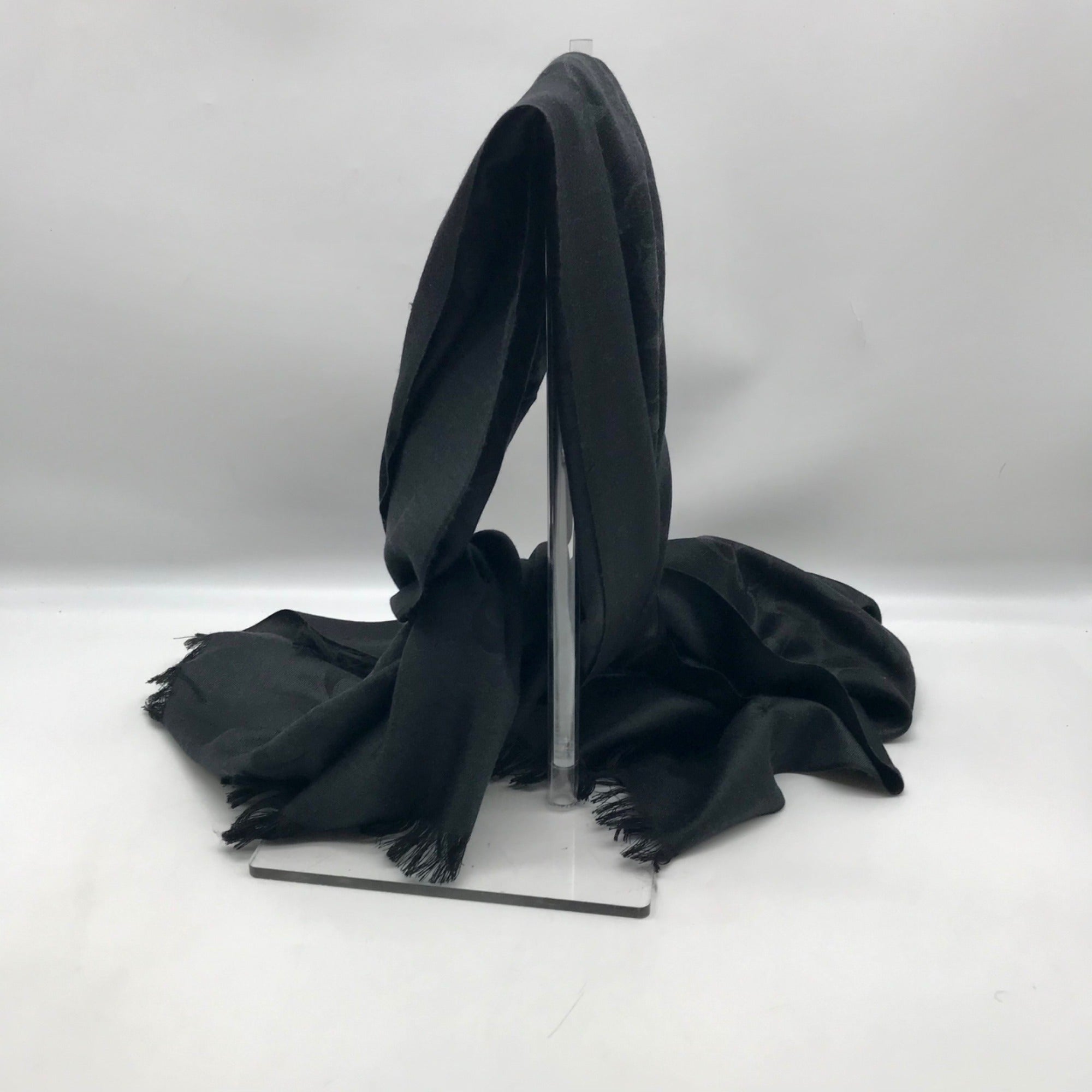 Coach Black Signature C Monogram Fabric Basic Wrap