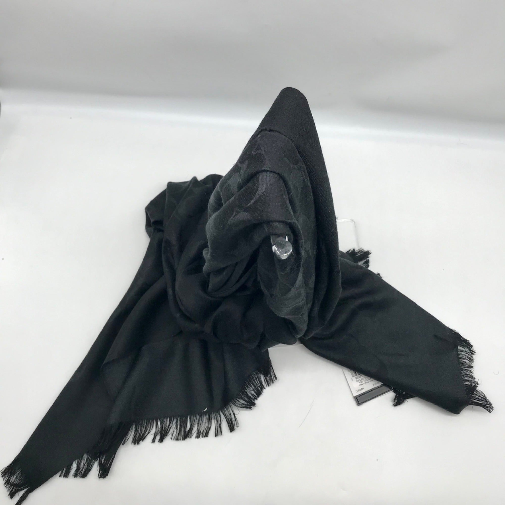 Coach Black Signature C Monogram Fabric Basic Wrap