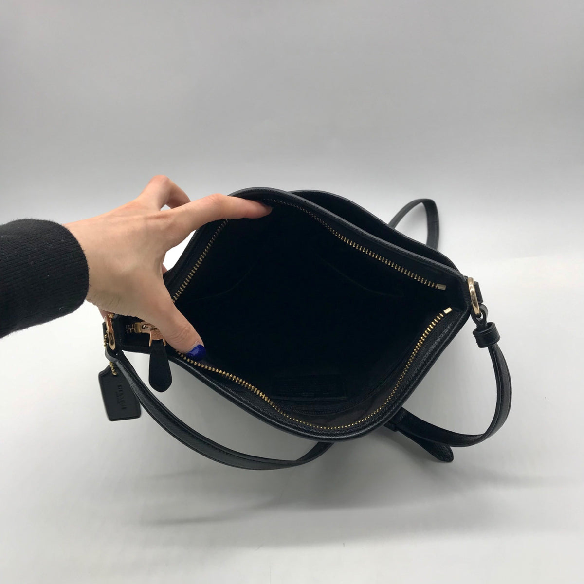 Coach Brown Signature Coated Canvas File Crossbody Bag