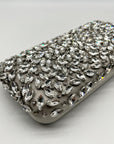 I.N.C. International Concepts Silver East West Embellished Minaudiere Clutch