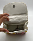 Mar Y Sol Cream Beaded Baguette Shoulder Bag