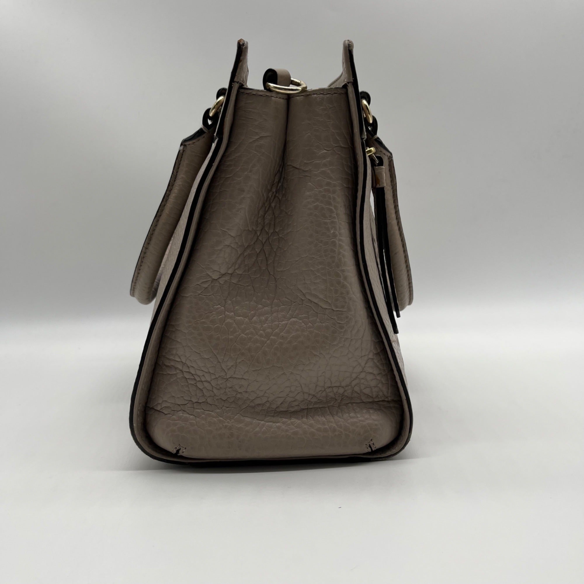 Kate Spade Beige Leather Perri Lane Romy Satchel Bag