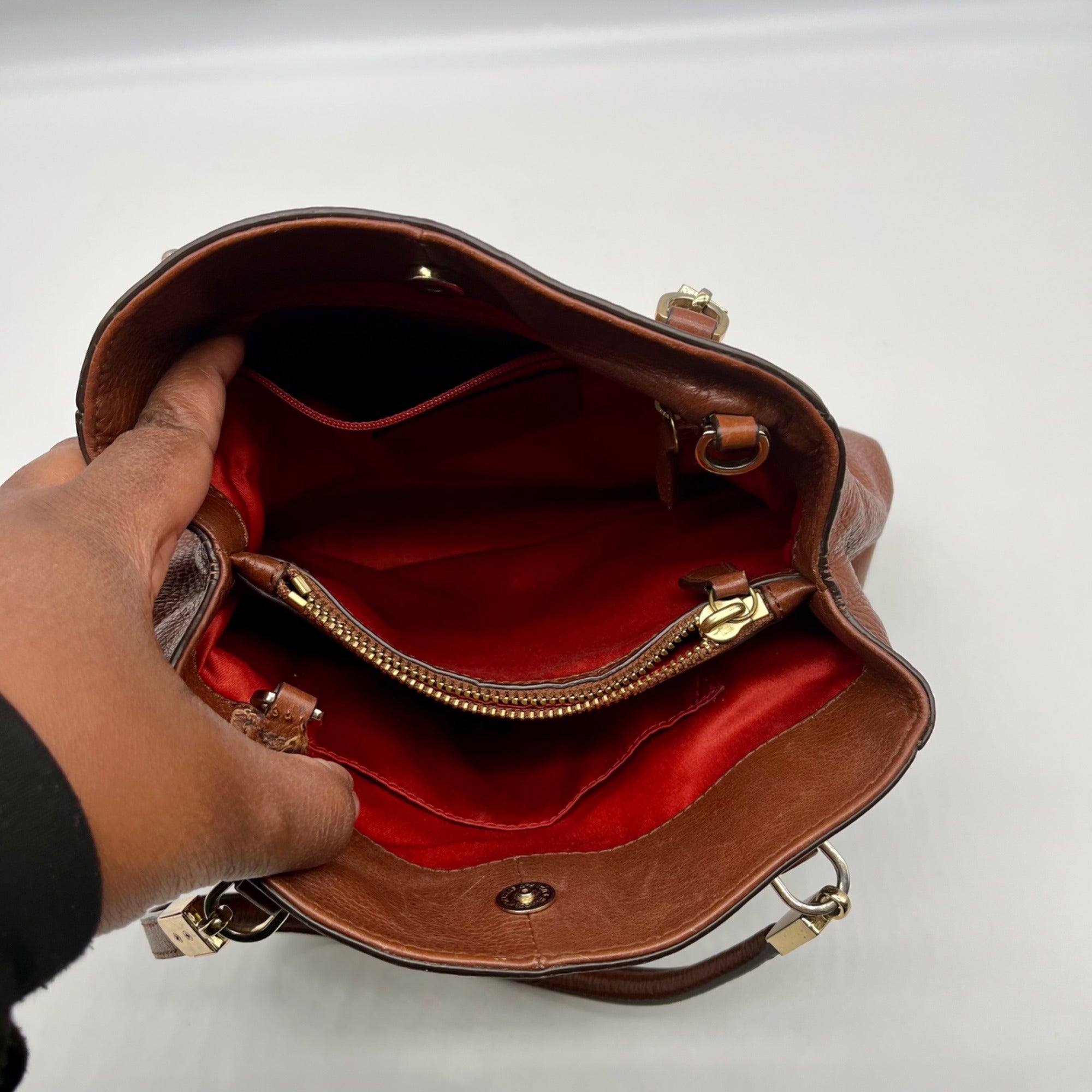 Coach Brown Leather Madison Collection Tote Bag