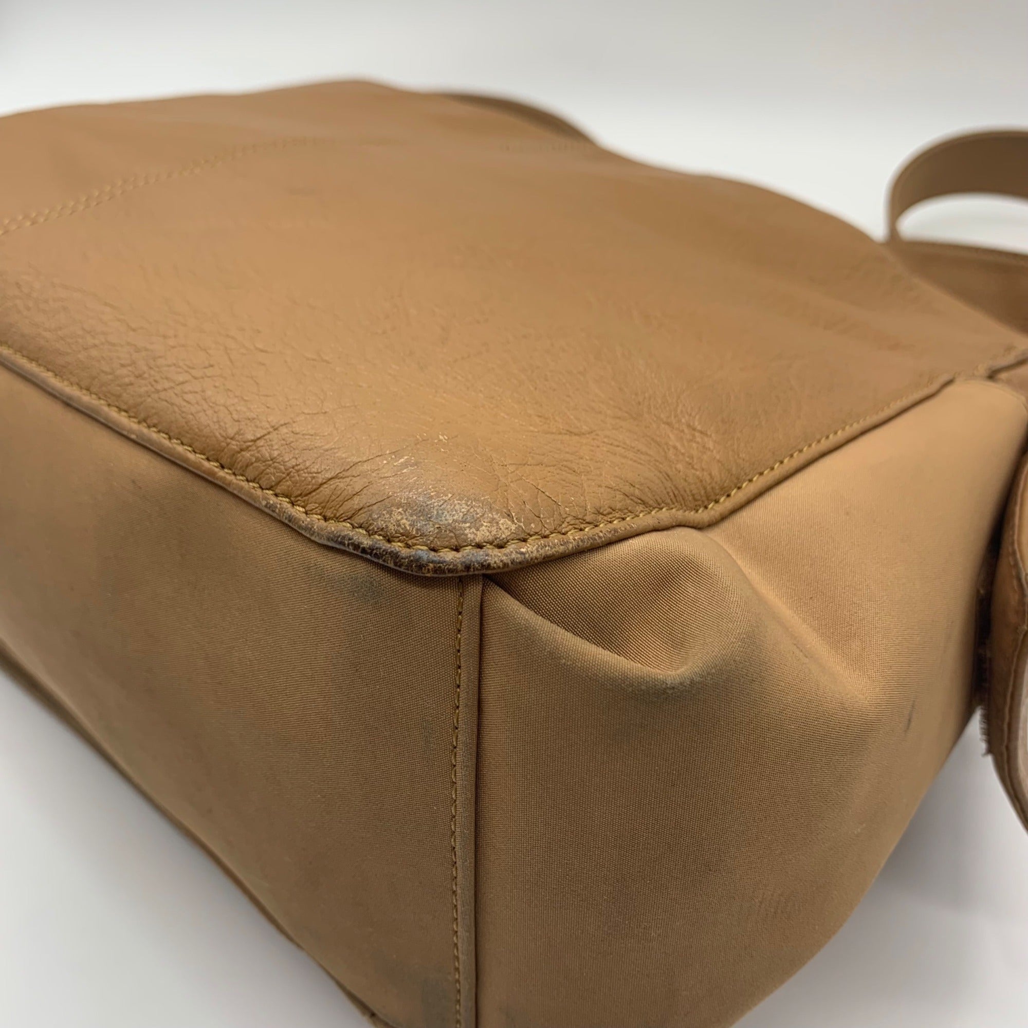 Fossil Brown Leather Multi-Pocket Work Shoulder Bag