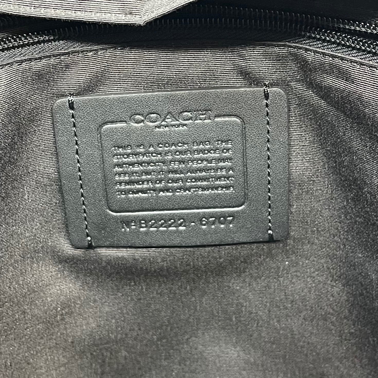 Coach Brown Signature Coated Canvas Graham Structured Tote 6707