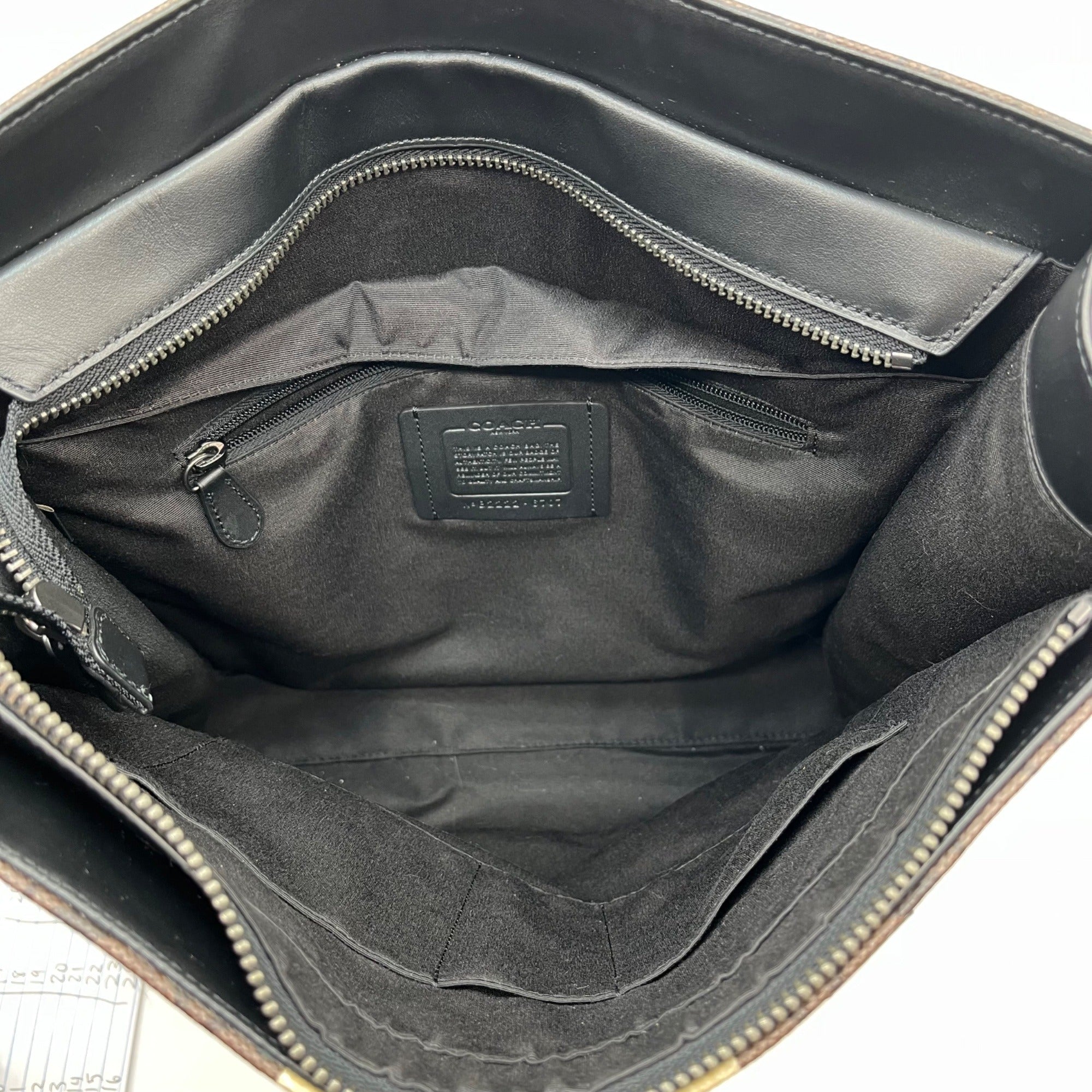 Coach Brown Signature Coated Canvas Graham Structured Tote 6707