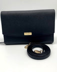 Kate Spade Black Saffiano Laurel Way Winni Wallet Convertible