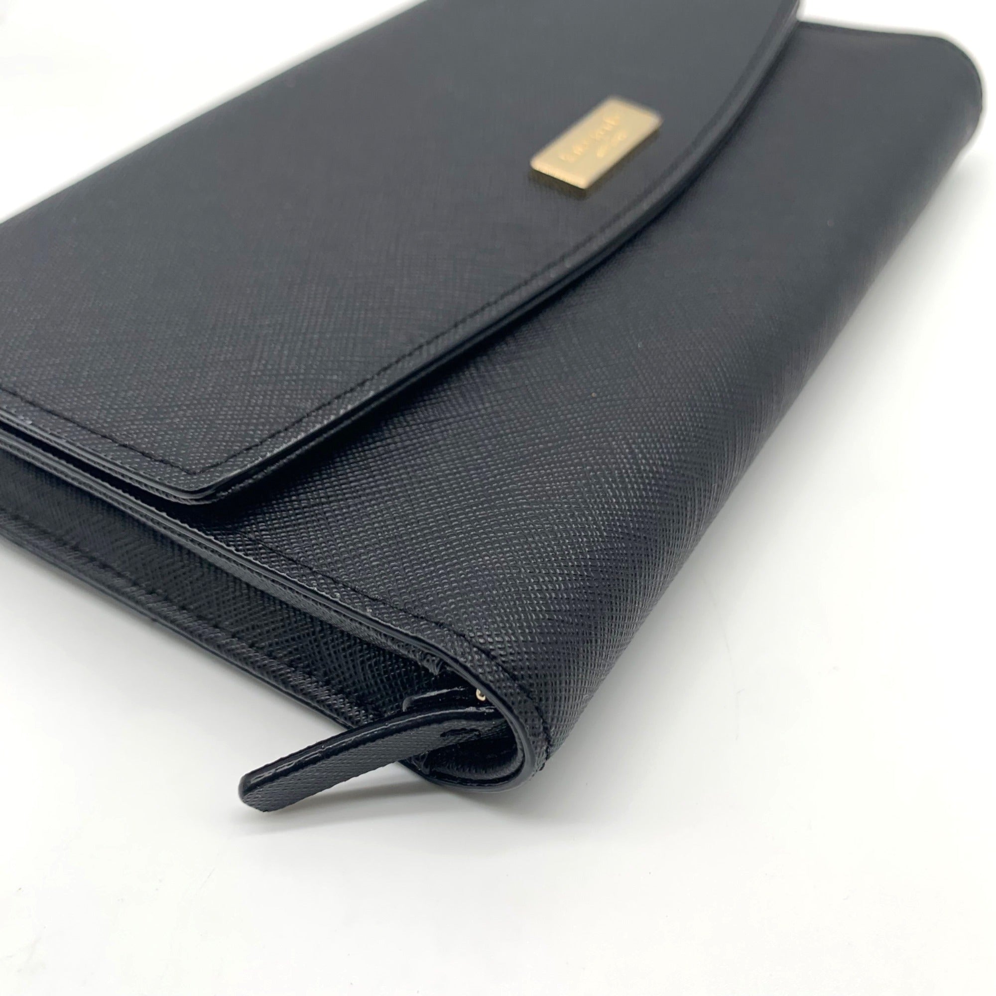 Kate Spade Black Saffiano Laurel Way Winni Wallet Convertible