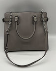 Michael Kors Grey Saffiano Leather Emma Satchel Bag