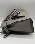 Michael Kors Grey Saffiano Leather Emma Satchel Bag