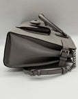 Michael Kors Grey Saffiano Leather Emma Satchel Bag