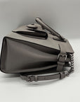 Michael Kors Grey Saffiano Leather Emma Satchel Bag