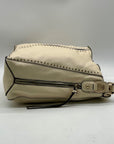 Montana West Cream Leather Shoulder Bag