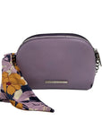 Steve Madden Purple Dome Crossbody With Floral Scarf