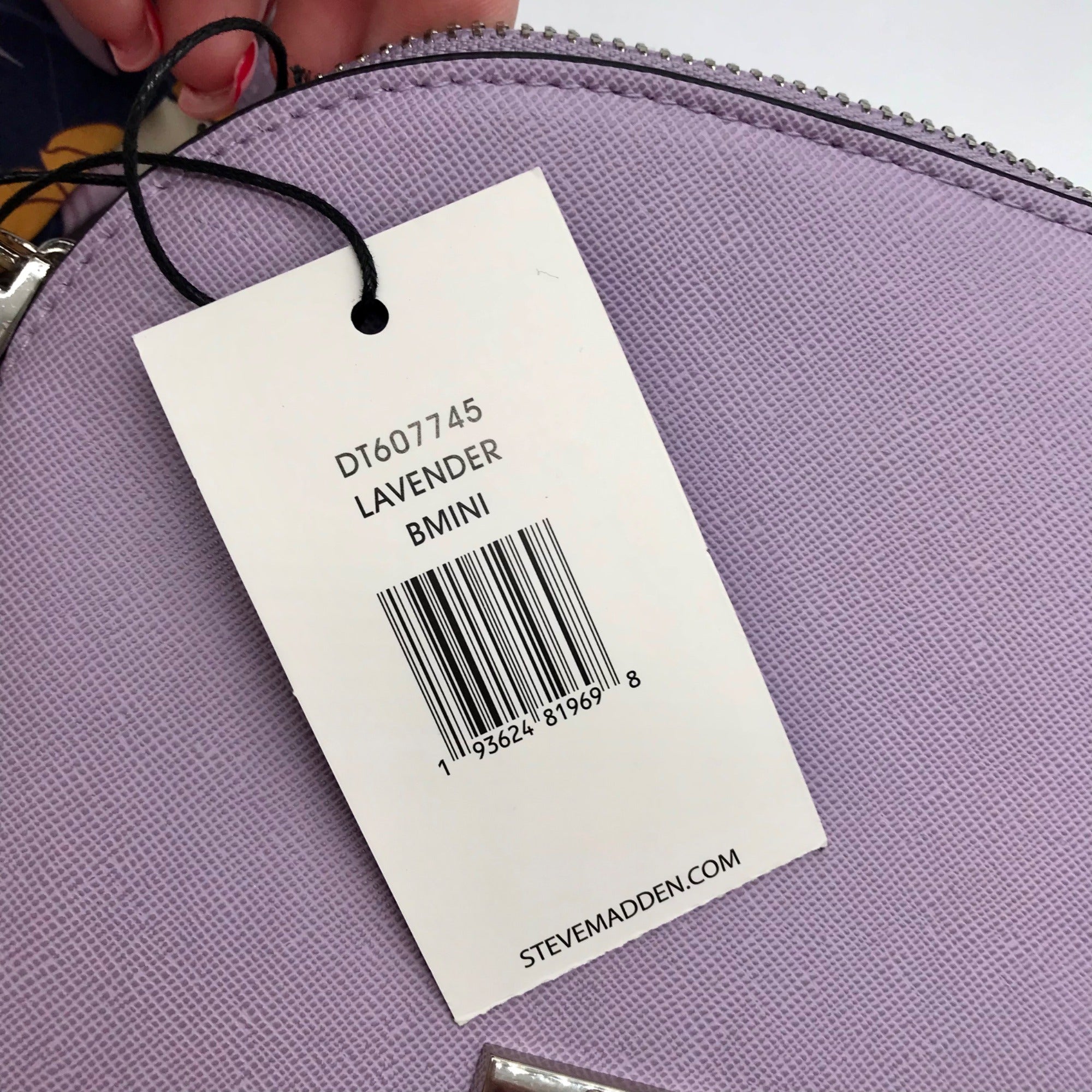 Steve Madden Purple Dome Crossbody With Floral Scarf