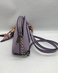 Steve Madden Purple Dome Crossbody With Floral Scarf