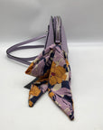 Steve Madden Purple Dome Crossbody With Floral Scarf