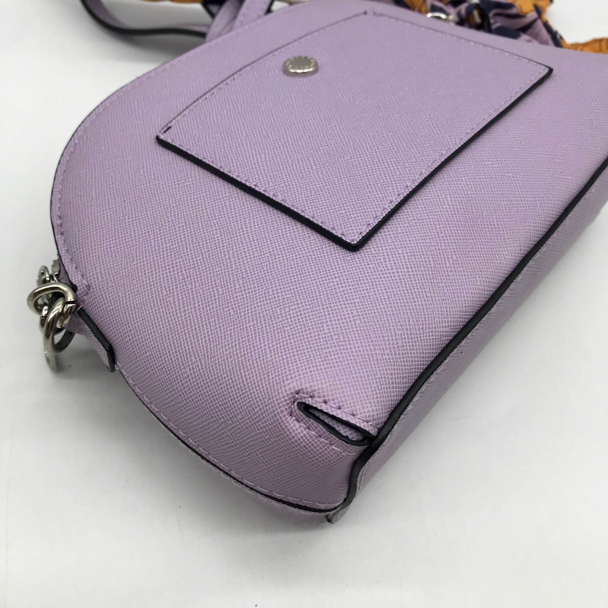 Steve Madden Purple Dome Crossbody With Floral Scarf